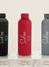 Custom Name Heart Design Matte Stainless Steel Water Bottle – 500ML (Premium Packaging)